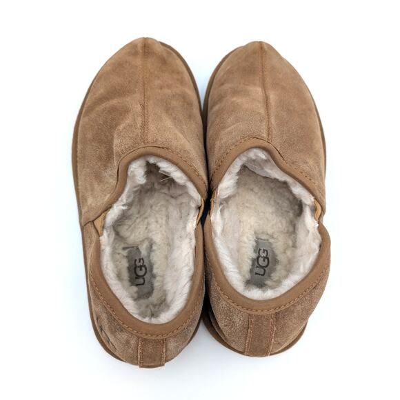UGG Scuff Romeo II Men's Suede Sheepskin Slippers Chestnut Size US10 EU43 - Picture 5 of 13